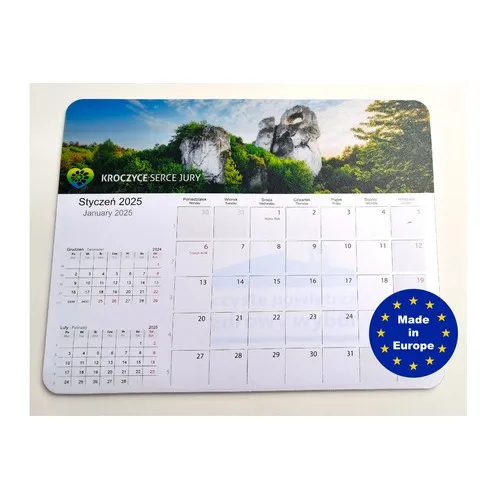 Tapis de Souris Publicitaire avec Calendrier Intégré Personnalisable