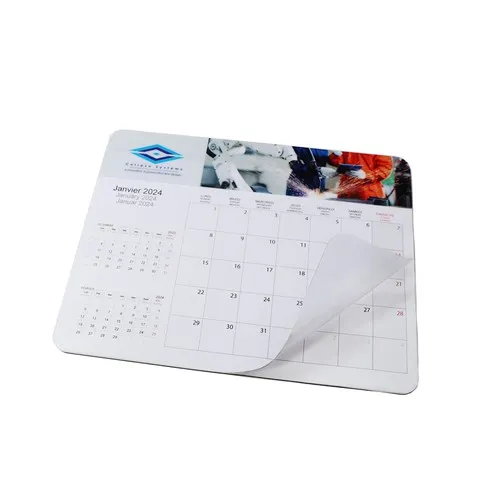 Tapis de Souris Publicitaire avec Calendrier Intégré Personnalisable