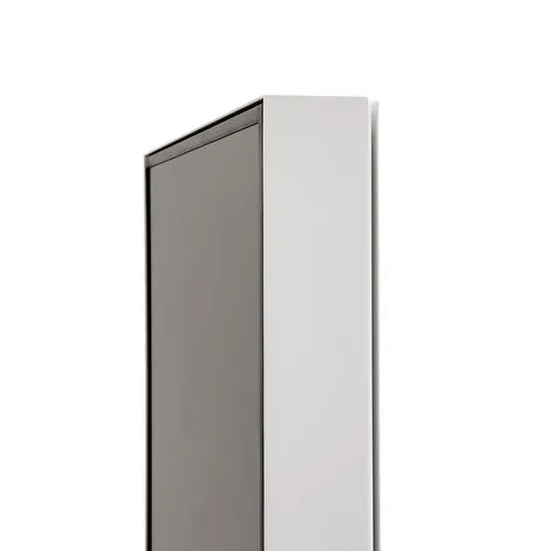 Totem Digital 43" avec Porte-Brochures 6xA4 - Écran Blanc