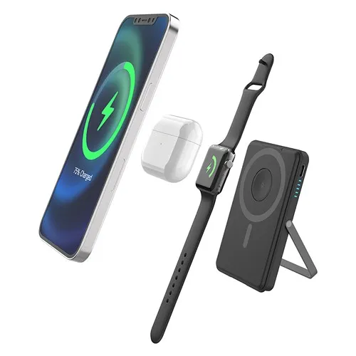 Chargeur à Induction 3-en-1 MagSafe Personnalisable avec Rétroéclairage