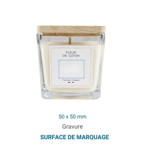 Bougie végétale GRASSE Carré 190g - Baies givrées