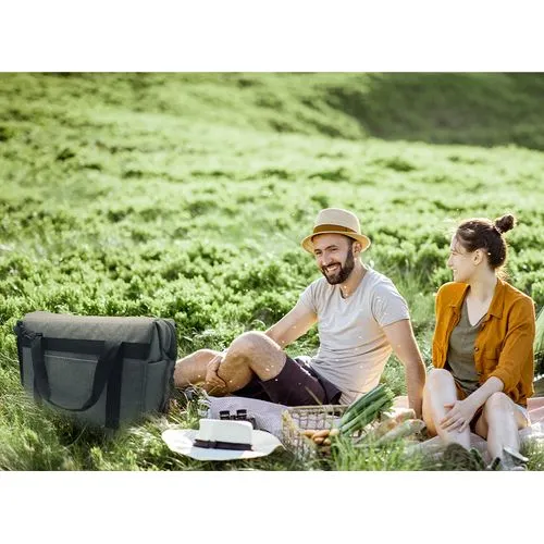 Glacière isotherme XL 'Sakai', gris chiné RPET