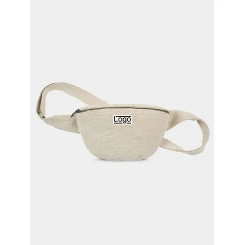 Sac Banane Publicitaire en Jute Bio GOTS - Valentine