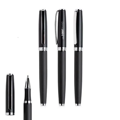 Stylo Roller Métal Texturé Premium - Personnalisable