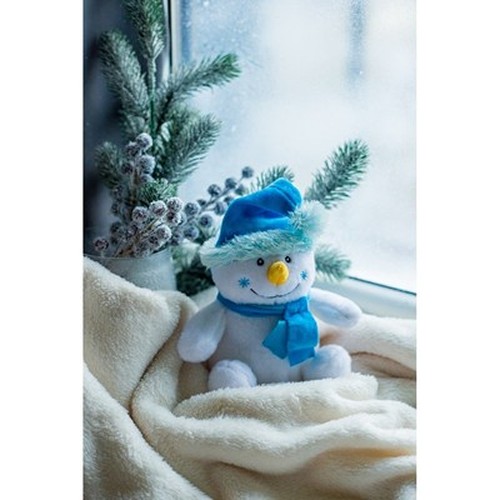 Bonhomme de Neige Personnalisable 15 cm - Cadeau d'Entreprise Hiver