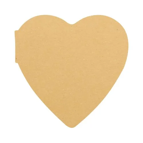 bloc-notes autocollant personnalisé CreaStick Heart Eco