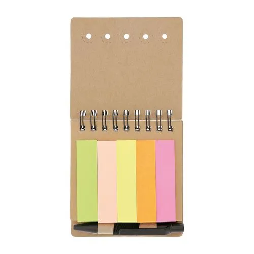 Bloc-notes multifonction avec marque-pages et stylo personnalisable