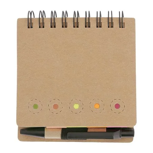 Bloc-notes multifonction avec marque-pages et stylo personnalisable