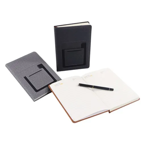 Carnet A5 avec Poche Avant - Couverture Rigide PU Personnalisable