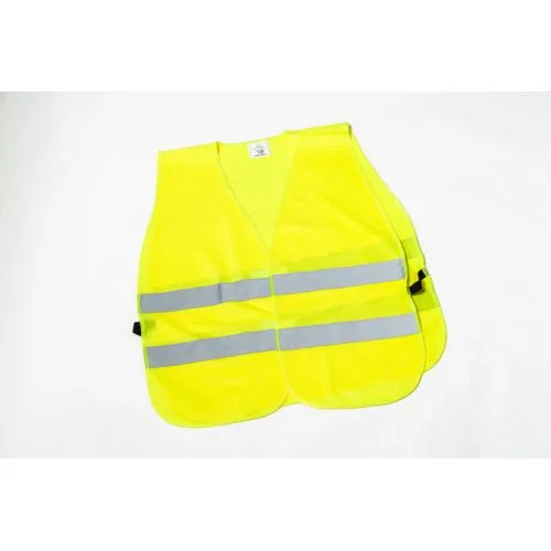 Gilet de sécurité jaune fluo avec bandes réfléchissantes personnalisable