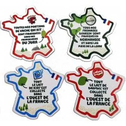 Magnet Publicitaire Forme France 5x5cm - Fabrication Express 3 Jours