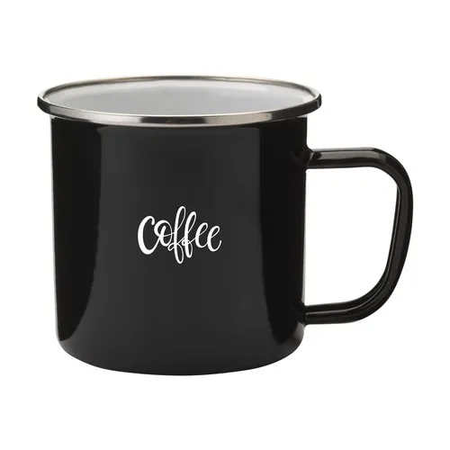 Retro Silver Mug en Émail 350 ml