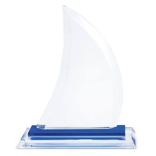 Trophée en Verre Colonnes Impériales avec Écrin Luxe Personnalisable