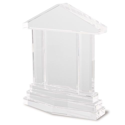 Trophée en Verre Colonnes Impériales avec Écrin Luxe Personnalisable