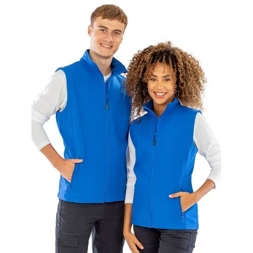 Gilet en softshell recyclé 2 couches imprimable Homme