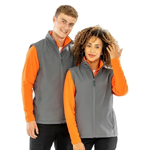 Gilet en softshell recyclé 2 couches imprimable Homme