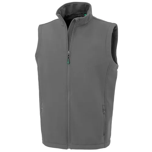 Gilet en softshell recyclé 2 couches imprimable Homme