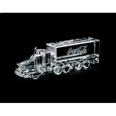 Trophée Sculpture en Verre Personnalisé par Sérigraphie