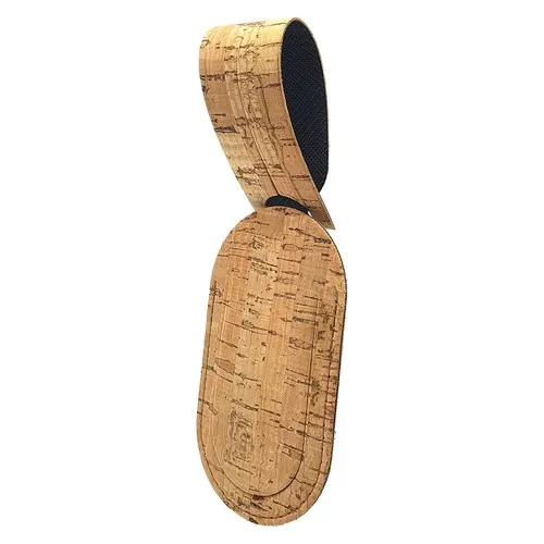 ETIQUETTE BAGAGE CUIR RECYCLÉ NOIR - MADE IN EUROPE