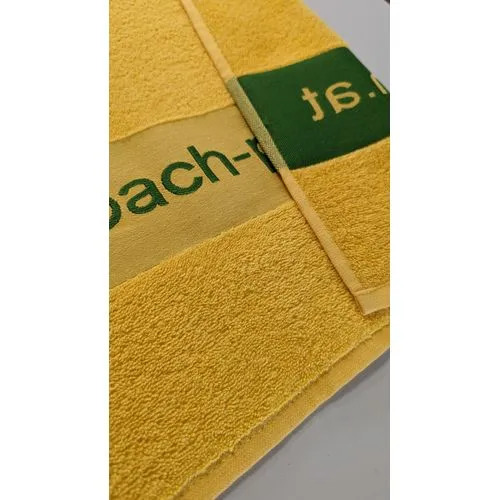 Serviette jacquard personnalisée avec logo tissé - Sur mesure