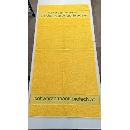 Serviette jacquard personnalisée avec logo tissé - Sur mesure