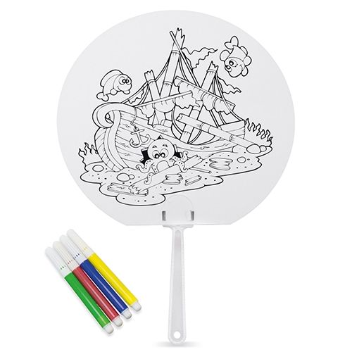 Éventail Publicitaire en Bois Ajouré 30 Varilles - Personnalisable