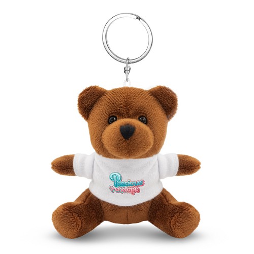 Porte-clés Ours en Peluche avec T-shirt Personnalisable