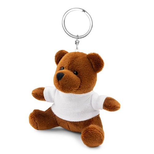 Porte-clés Ours en Peluche avec T-shirt Personnalisable