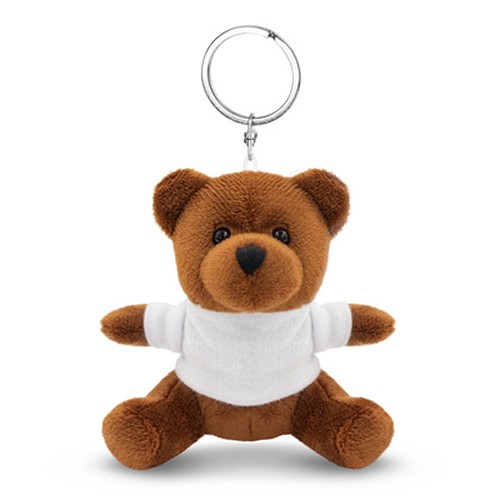 Porte-clés Ours en Peluche avec T-shirt Personnalisable