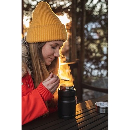Boîte Isotherme Personnalisable 650ml Inox avec Cuillère Pliable