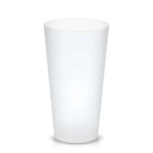 Gobelet réutilisable 600ml personnalisable en polypropylène translucide