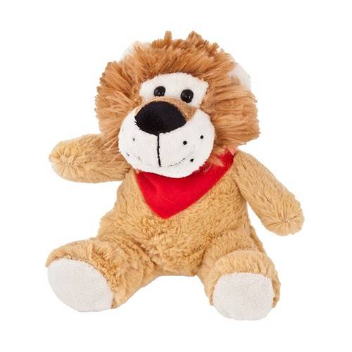 Peluche Lion Personnalisable avec Foulard - Cadeau Publicitaire 15 cm
