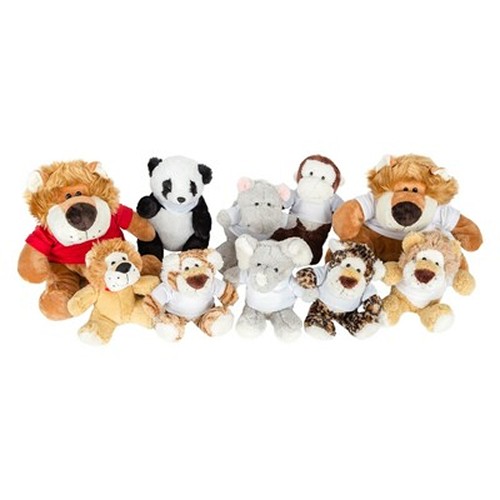 Peluche Lion Personnalisable avec Foulard - Cadeau Publicitaire 15 cm