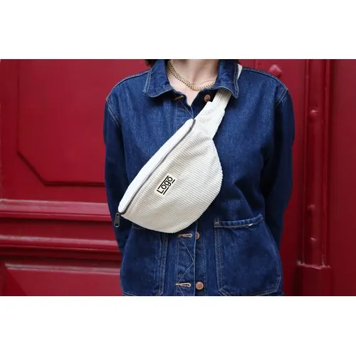 Sac Banane Publicitaire Velours Côtelé Bio - Valentine