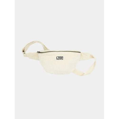 Sac Banane Publicitaire Velours Côtelé Bio - Valentine