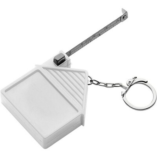 Porte-clés Mètre Ruban 2m Forme Maison Personnalisable