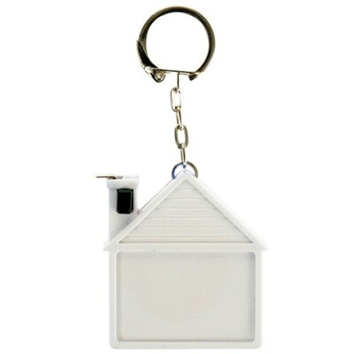 Porte-clés Mètre Ruban 2m Forme Maison Personnalisable