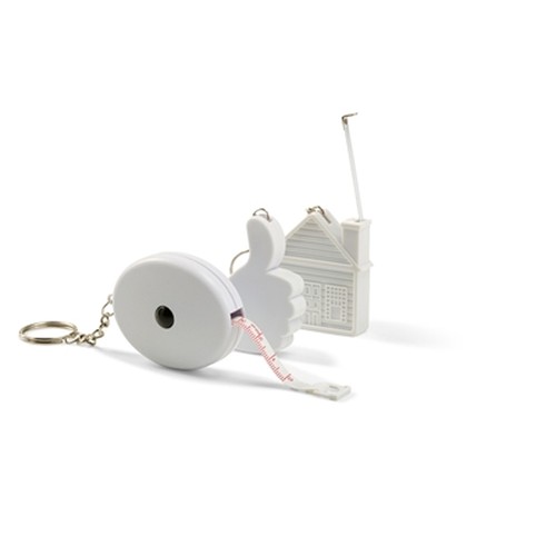 Porte-clés Mètre Ruban 2m Forme Maison Personnalisable