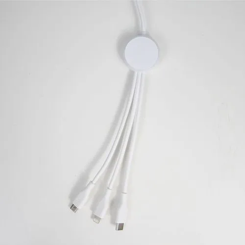 Câble long 6 en 1 Rétroéclairé 120cm Blanc