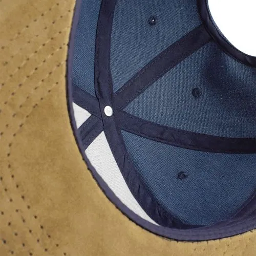 Casquette Snapback avec visière en imitation daim