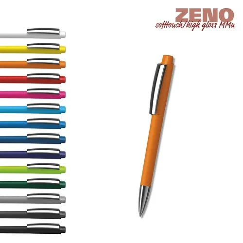 Stylo Bille Rétractable Zeno Softtouch - Personnalisable Dès 500 Ex