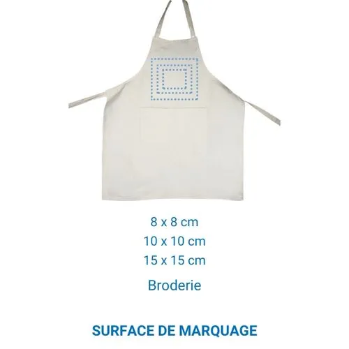 Tablier coton AUGUSTE 300 - France - Ecru