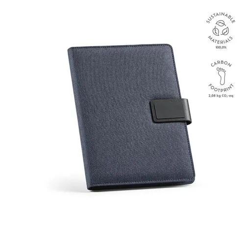 Conférencier Tolstoy A4 rPET, bloc 64p, fermeture aimantée