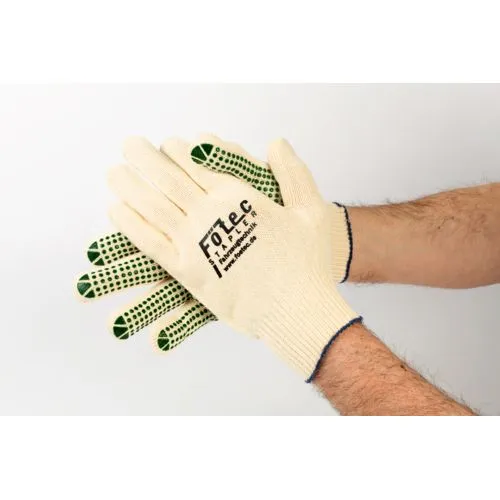 Gants de travail en coton personnalisables - Contact alimentaire