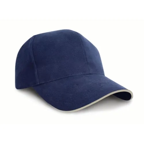 Casquette Coton Brossé Premium 6 Panneaux - Visière Sandwich