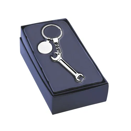 Porte-clés Jeton Chromé Personnalisable - Métal Premium