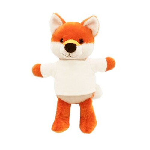 Renard en Peluche Écologique RPET avec T-shirt Personnalisable
