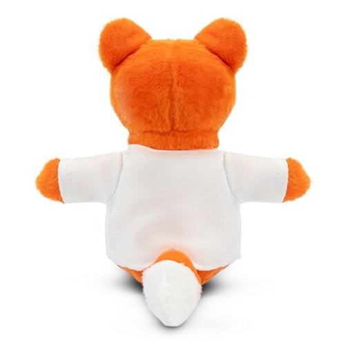 Renard en Peluche Écologique RPET avec T-shirt Personnalisable