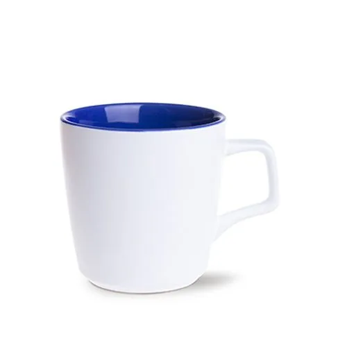Mug Bicolore Mat et Brillant avec Anse Polygonale - Personnalisable