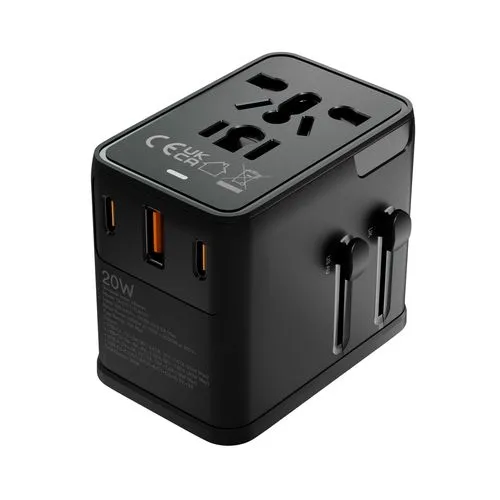 Adaptateur Universel 20W Personnalisable – Charge Rapide Multi-Pays